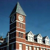 Brick clocktower